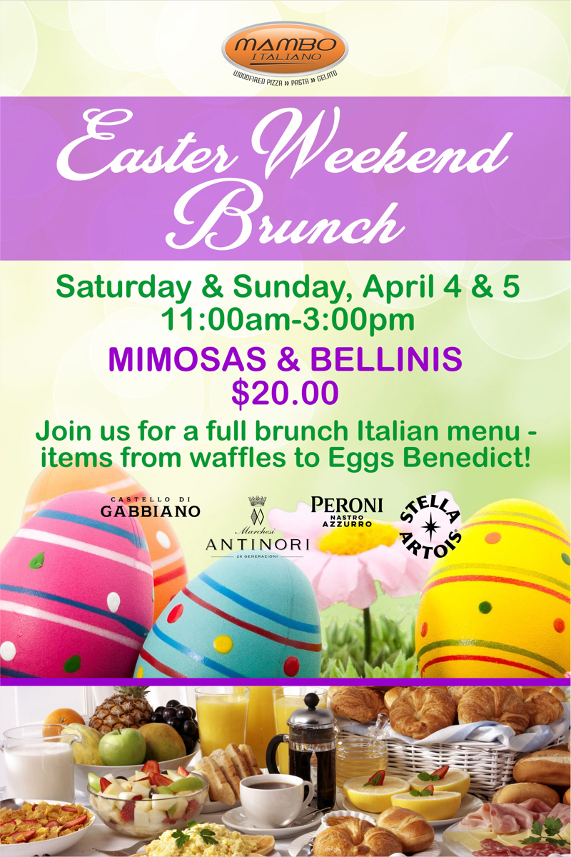 Easter Weekend Brunch at Mambo - April 4 & 5