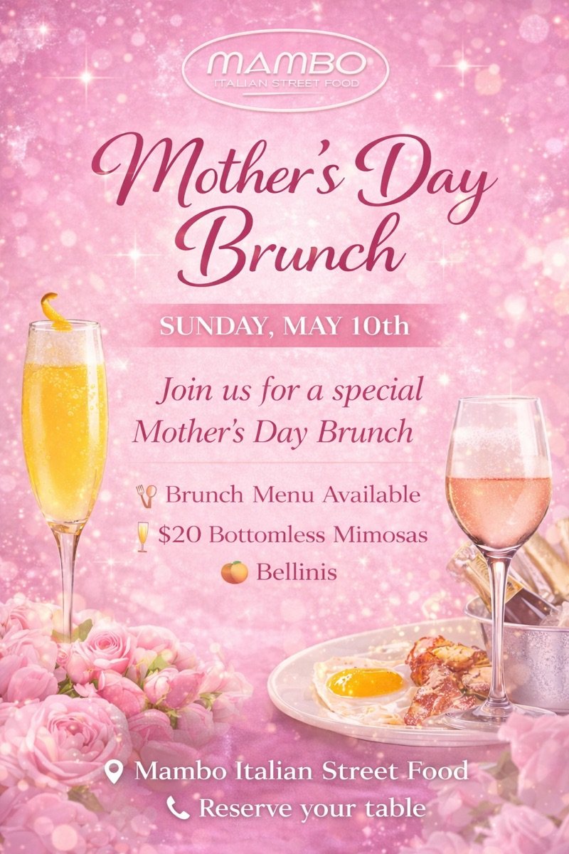 Mother's Day Brunch at Mambo - Sunday, May 10th